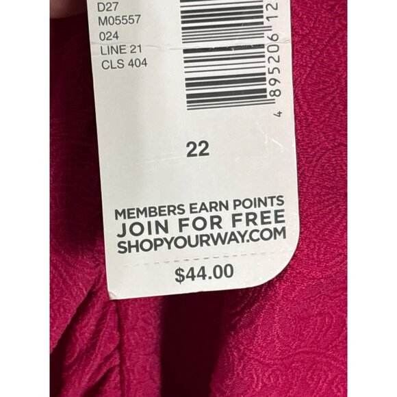 Tropical Escape Plus Womens Pink Strappy Tankini Swim Top 22 Paisley Texture New - Picture 6 of 8